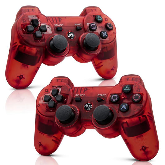 2 Pack Wireless Controller for PS3, Playstation 3 Controller with Double Shock and 6-Axis Motion